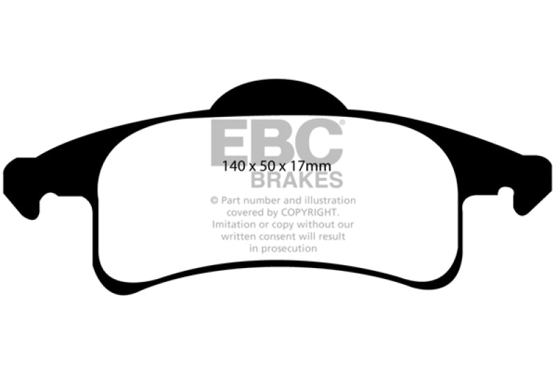 EBC 99-02 Jeep Grand Cherokee 4.0 (ATE) Greenstuff Rear Brake Pads - eliteracefab.com