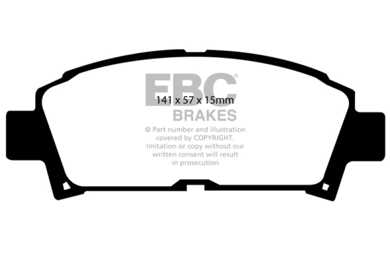 EBC 93-95 Toyota MR2 2.0 Turbo Redstuff Front Brake Pads - eliteracefab.com