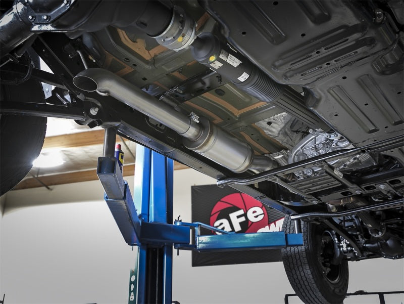 aFe Rock Duster 3in 409 SS Cat-Back Turn-Down Exhaust 2018+ Jeep Wrangler (JL) V6 3.6L - eliteracefab.com