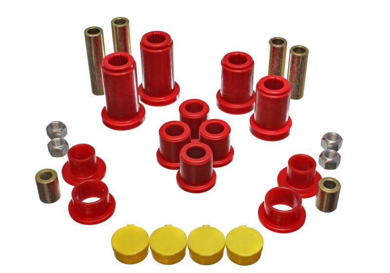 Energy Suspension 99-07 General Motors (Various) Red Front End Control Arm Bushing Set - eliteracefab.com