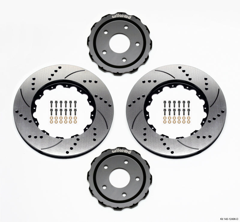 Wilwood Hat/Rotor Kit Front Drilled 06-Up Corvette C6-Z06 (2pc Hat/Rtr) Wilwood
