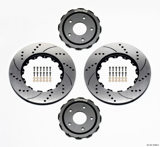 Wilwood Hat/Rotor Kit Front Drilled 06-Up Corvette C6-Z06 (2pc Hat/Rtr) Wilwood