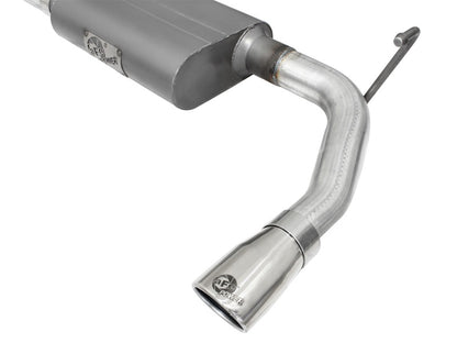 aFe Scorpion 2-1/2in Alum Steel Axle-Back Exhaust w/Polished Tip 07-18 Jeep Wrangler JK V6-3.6/3.8L - eliteracefab.com