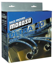 Load image into Gallery viewer, Moroso Chevrolet Big Block Ignition Wire Set - Ultra 40 - Sleeved - Non-HEI - 90 Degree - Blue