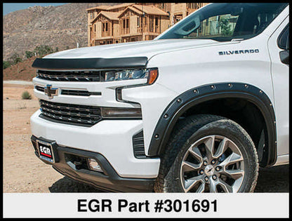 EGR 2019 Chevy 1500 Super Guard Hood Guard - Dark Smoke EGR