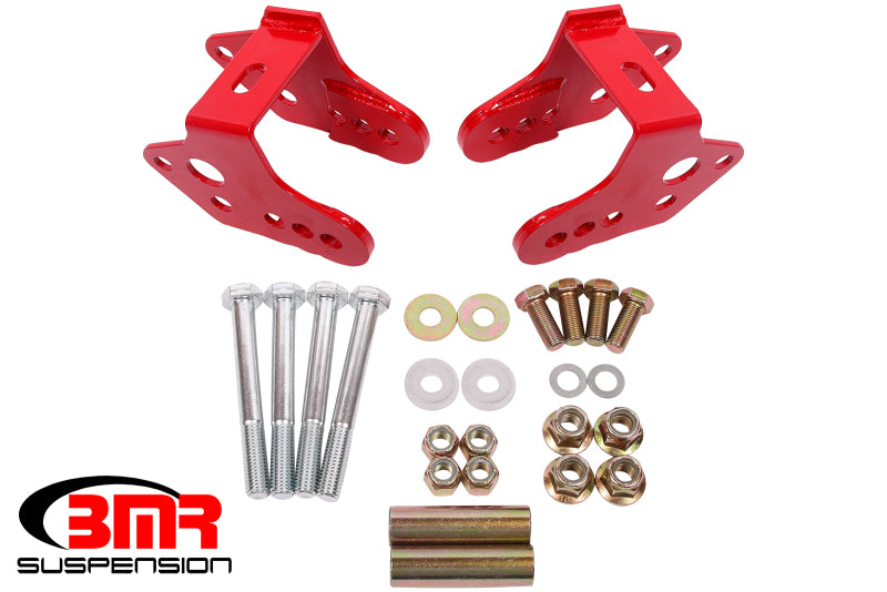 BMR 79-04 Ford Mustang Control Arm Relocation Bracket - Red - eliteracefab.com