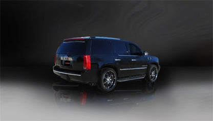 Corsa 07-10 Cadillac Escalade 6.2L V8 Black Sport Cat-Back Exhaust CORSA Performance
