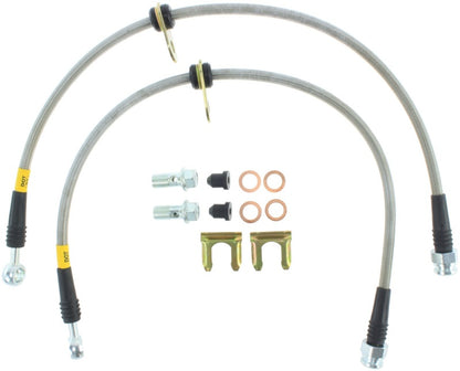 STOPTECH 05-07 LGT/LGT SPEC B STAINLESS STEEL FRONT BRAKE LINES, 950.47005 - eliteracefab.com