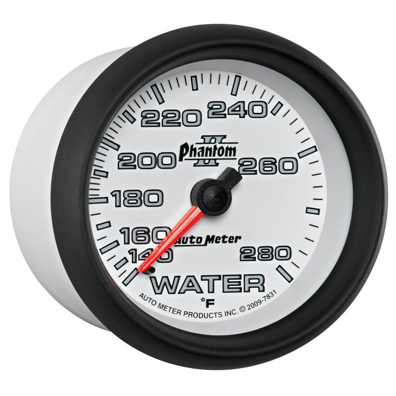 Autometer Phantom II 2-5/8in 140-280 Degree F Mechanical Water Gauge 7831