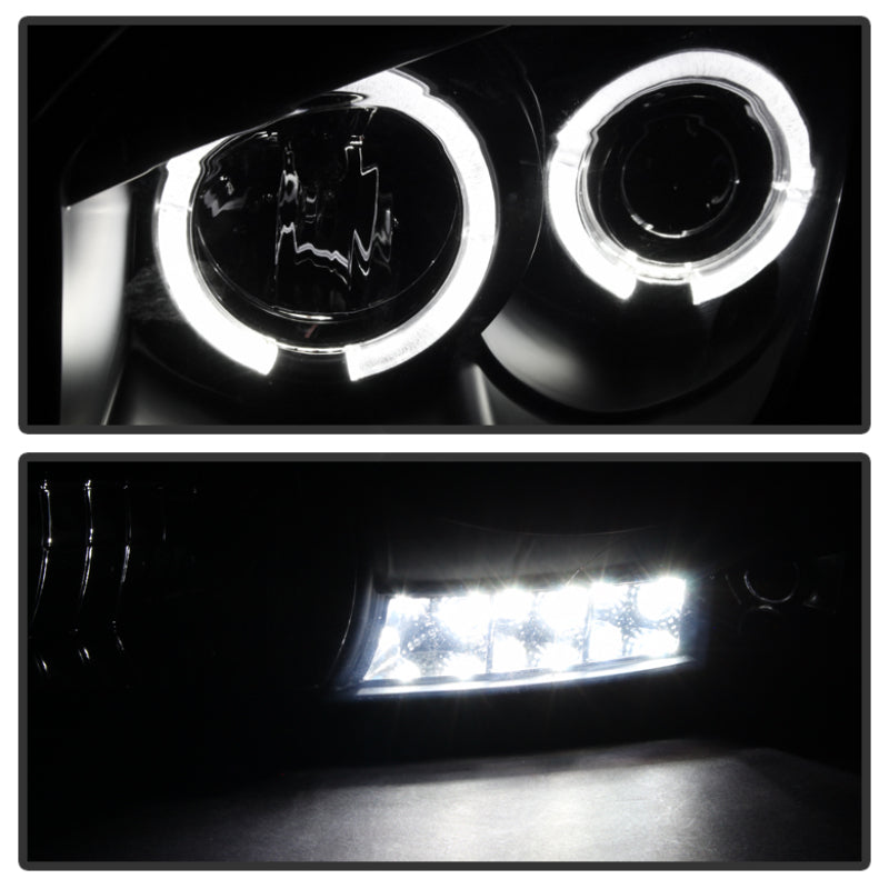 Spyder Dodge Ram 1500 06-08 06-09 Projector Headlights LED Halo LED Blk Smke PRO-YD-DR06-HL-BSM - eliteracefab.com