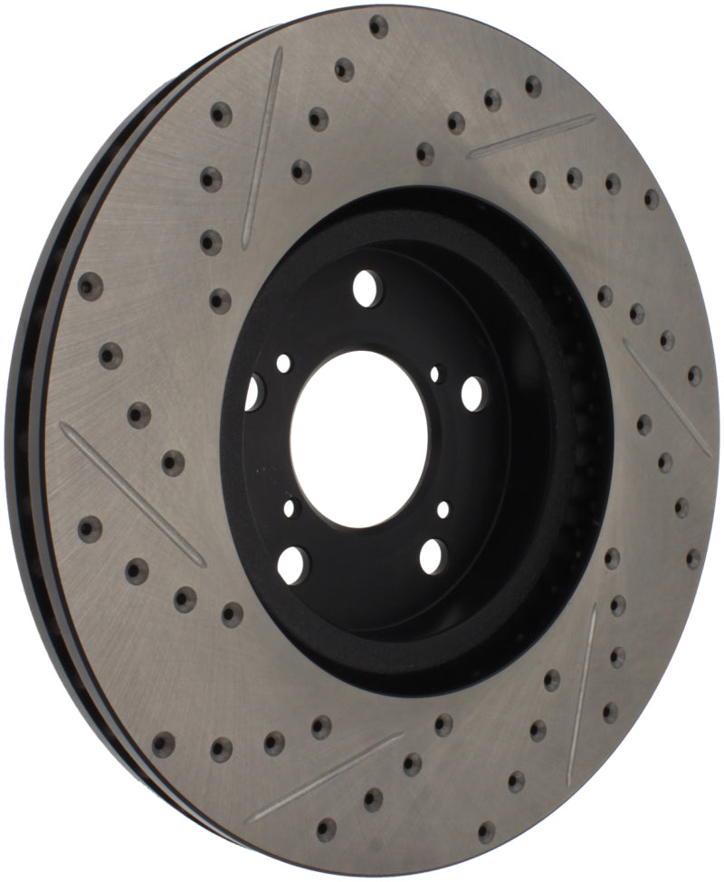 StopTech 07-08 Acura MDX SportStop Slotted & Drilled Left Front Rotor - eliteracefab.com