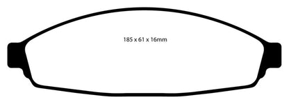 EBC 03+ Ford Crown Victoria 4.6 Redstuff Front Brake Pads - eliteracefab.com