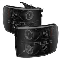 Load image into Gallery viewer, Spyder Chevy Silverado 1500/2500 07-13 Projector Headlights LED Halo LED Blk Smke PRO-YD-CS07-HL-BSM - eliteracefab.com