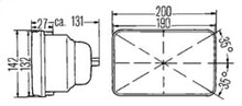 Load image into Gallery viewer, Hella Vision Plus 8in x 6in Sealed Beam Conversion Headlamp Kit (Legal in US for MOTORCYLCES ONLY) - eliteracefab.com