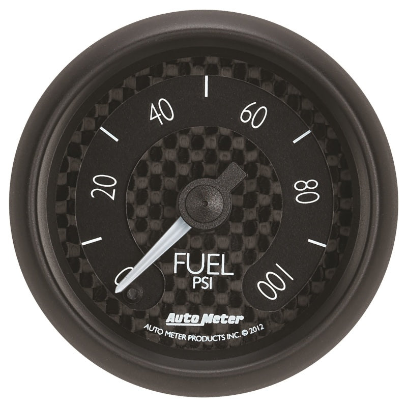 Autometer GT Series 52mm Full Sweep Electronic 0-100 PSI Fuel Pressure Gauge 8063