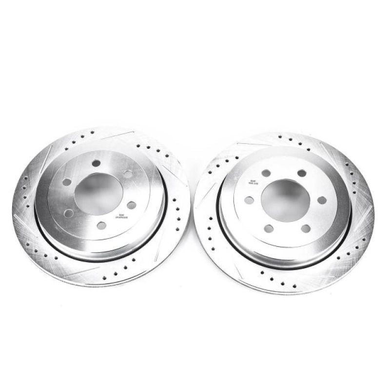 Power Stop 07-17 Ford Expedition Rear Evolution Drilled & Slotted Rotors - Pair PowerStop