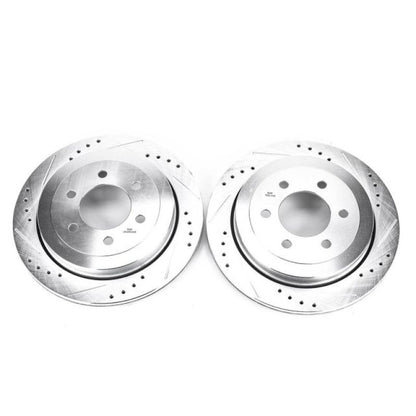 Power Stop 07-17 Ford Expedition Rear Evolution Drilled & Slotted Rotors - Pair PowerStop