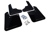 Rally Armor UR Mudflaps Black Urethane Grey Logo 1993-2001 Impreza