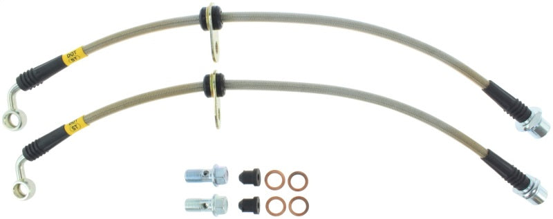 StopTech Stainless Steel Front Brake Lines 98-07 Toyota Land Cruiser - eliteracefab.com