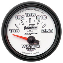 Load image into Gallery viewer, Autometer Phantom II 52.4mm SSE 100-250 Deg F Water Temperature Gauge - eliteracefab.com