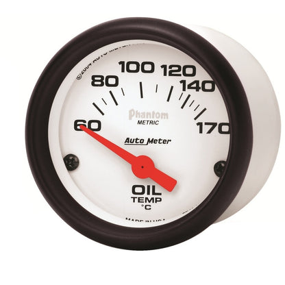 Autometer Phantom 2-1/16in 60-170 Deg F Electronic Oil Temperature Gauge 5748-M