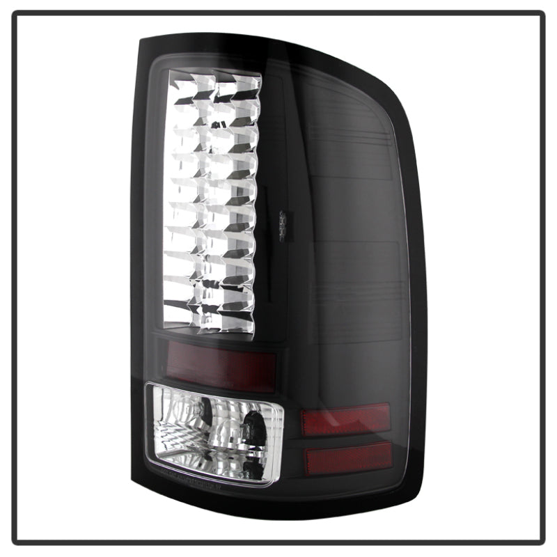 Spyder GMC Sierra 07-13 (Not fit 3500 Dually 4 Rear Wheels)LED Tail Lights Black ALT-YD-GS07-LED-BK - eliteracefab.com