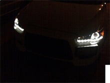 Load image into Gallery viewer, Spyder Mitsubishi Lancer/EVO-10 08-14 Projector Xenon/HID- LED Halo DRL Blk PRO-YD-ML08-HID-DRL-BK - eliteracefab.com