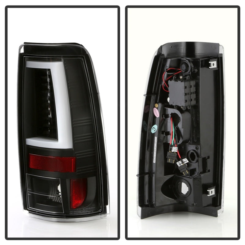 Spyder 03-06 Chevy Silverado - (Does Not Fit Stepside) LED Tail Lights - All Black ALT-YD-CS03V2-LED - eliteracefab.com