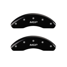 Load image into Gallery viewer, MGP 4 Caliper Covers Engraved Front &amp; Rear MGP Black finish silver ch MGP