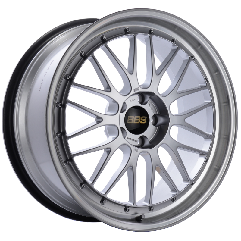 BBS LM 20x9.5 5x114.3 ET40 CB66 Diamond Silver Center Diamond Cut Lip Wheel BBS