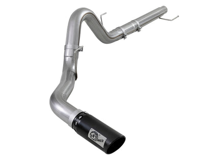 aFe Large Bore-HD 4in 409 SS DPF-Back Exh 18-19 Ford F-150 V6-3.0L (td) w/ Black Tip aFe