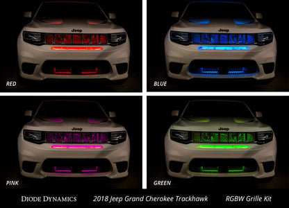 Diode Dynamics RGBW Grille Strip Kit 4pc Multicolor