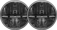 Load image into Gallery viewer, Rigid Industries 7in Round Headlights w/ PWM Adaptors - Set of 2 - eliteracefab.com