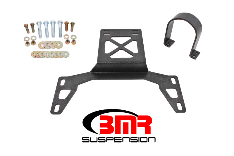 BMR 07-14 Shelby GT500 Front Driveshaft Safety Loop - Black Hammertone - eliteracefab.com