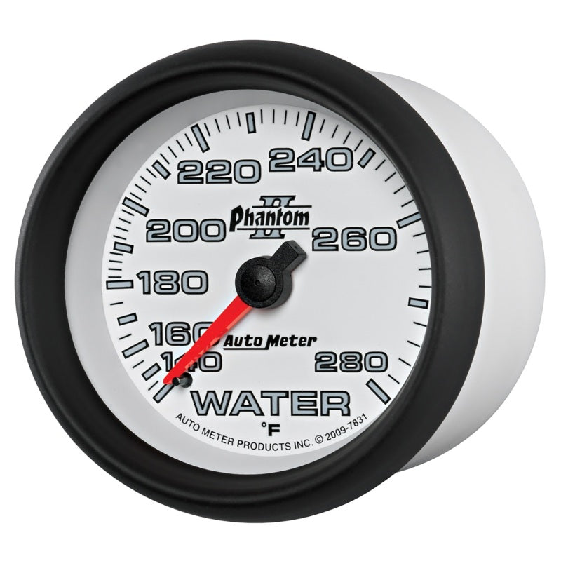 Autometer Phantom II 2-5/8in 140-280 Degree F Mechanical Water Gauge 7831