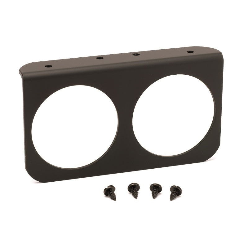 Autometer 2-5/8in Black Aluminium Dual Gauge Mounting Panel - eliteracefab.com