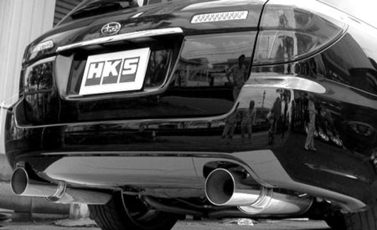 HKS Hi-Power Dual Silent Exhaust Subaru Legacy 05-07 - eliteracefab.com