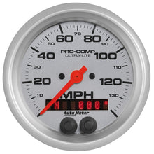 Load image into Gallery viewer, AutoMeter GAUGE; SPEEDOMETER; 3 3/8in.; 140MPH; GPS; ULTRA-LITE - eliteracefab.com