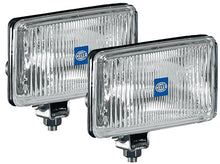 Load image into Gallery viewer, Hella 450 H3 12V SAE/ECE Fog Lamp Kit Clear - Rectangle (Includes 2 Lamps) - eliteracefab.com