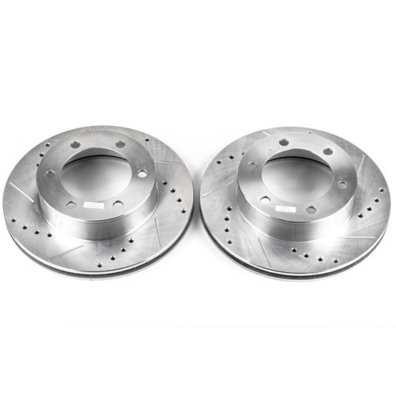 Power Stop 96-02 Toyota 4Runner Front Evolution Drilled & Slotted Rotors - Pair - eliteracefab.com