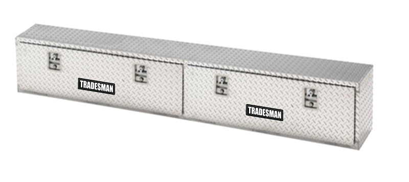 Tradesman Aluminum Top Mount L-Wing Box (90in.) - Brite Tradesman
