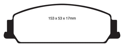 EBC 08-10 Pontiac G8 3.6 Yellowstuff Front Brake Pads - eliteracefab.com