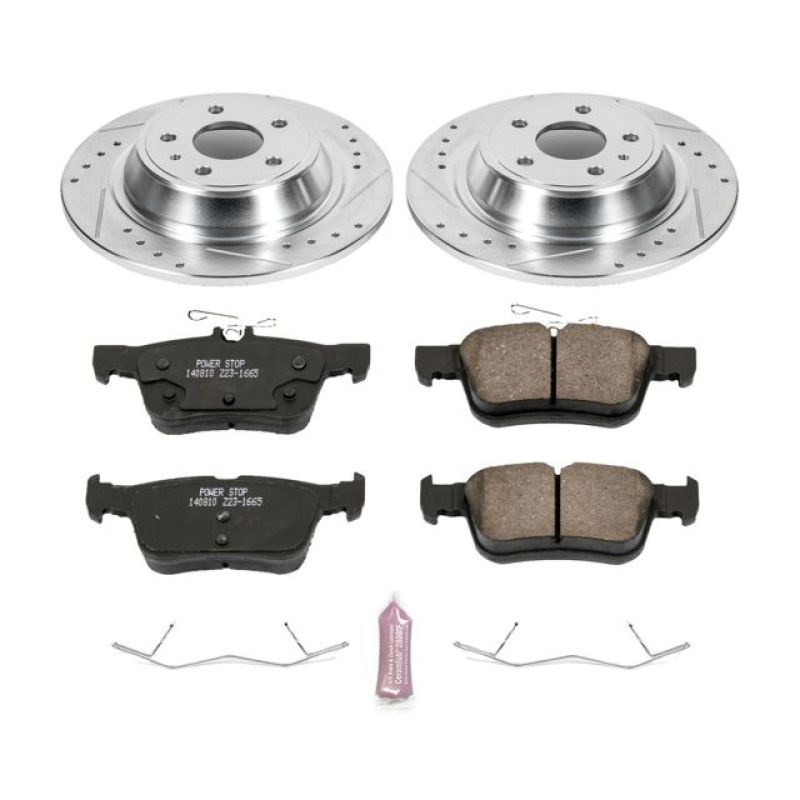 Power Stop 13-19 Ford Fusion Rear Z23 Evolution Sport Brake Kit - eliteracefab.com