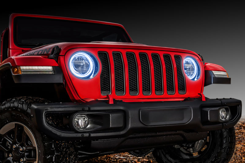 Oracle Jeep Wrangler JL/Gladiator JT LED Surface Mount Headlight Halo Kit - White - eliteracefab.com