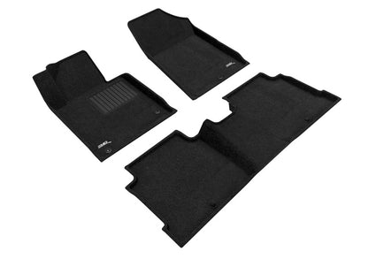 3D Maxpider L1HY05104709 15-19 Hyundai Sonata / Elegant 1st 2nd Row - Floor Mat Set (Black)