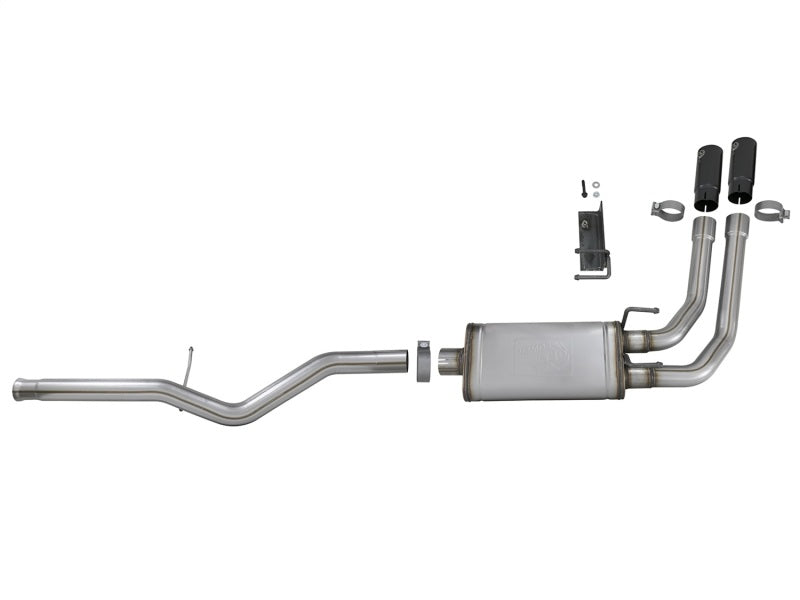 aFe Rebel Series 3in to 2.5in 409 SS Cat-Back Exhaust w/ Black Tips 09-18 GM Silverado/Sierra 5.4L aFe