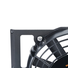 Load image into Gallery viewer, Mishimoto Universal 17in. Heavy-Duty Oil Cooler Fan Shroud - Micro Wrinkle Black - eliteracefab.com