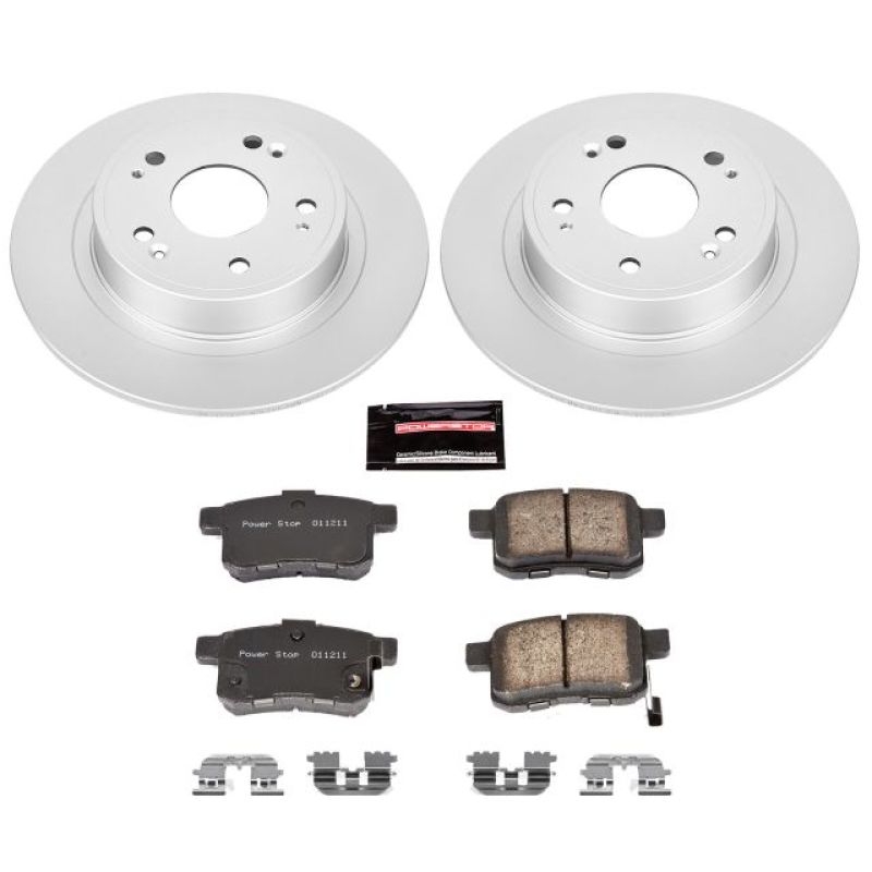 Power Stop 09-10 Acura TSX Rear Z17 Evolution Geomet Coated Brake Kit - eliteracefab.com