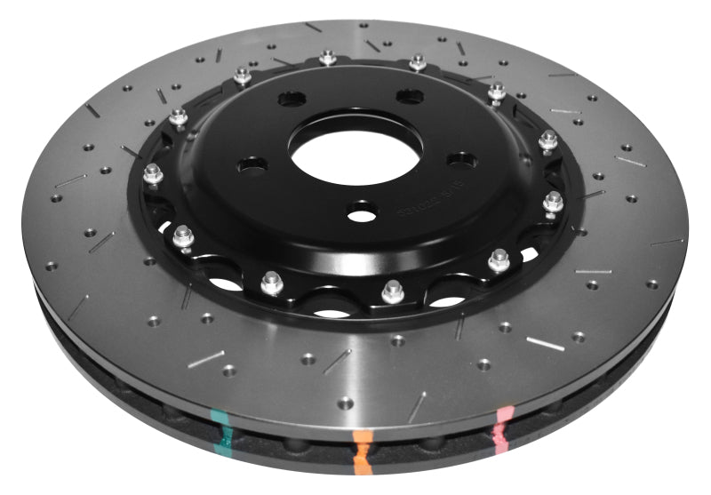 DBA 2009 Chevrolet Corvette ZR1 5000 Series Drilled and Slotted Front Rotor (Black Hat) DBA