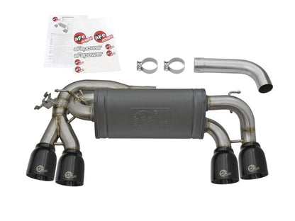 aFe MACHForce XP 3in - 2 1/2in Axle Back 304SS Exhaust w/ Black Tips 16-17 BMW M2 (f87) aFe